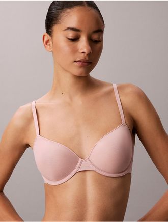 Calvin Klein Womens Perfectly Fit Ultralight Lightly Lined Demi Bra - Pink - 32B