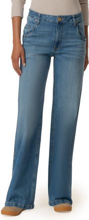 Kut from the Kloth High Waist Wide Leg Jeans in Incandescent at Nordstrom, Size 10
