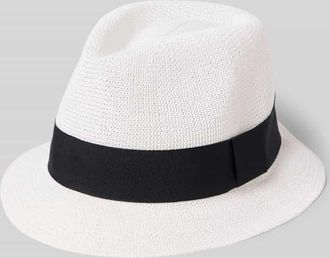 M&uuml;ller Headwear Hut mit Zierband Modell TRILBY in Weiss, Gr&ouml;&szlig;e M