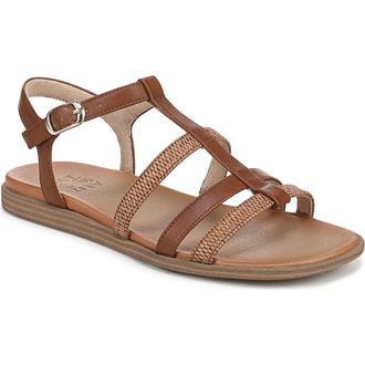 Naturalizer Julia Sandal in Toffee Brown Faux Suede at Nordstrom Rack, Size 9.5