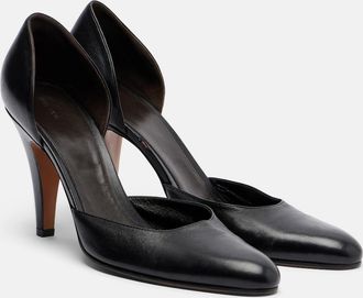 The Row Ornella DOrsay leather pumps