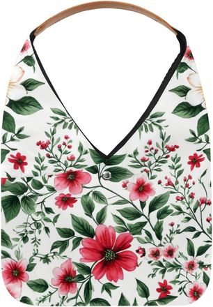 Generic Colorful Flowers Reusable Lightweight Grocery Bags - Foldable Into Compact Pouch, Washable & Sturdy, Multipurpose for Shopping and Travel