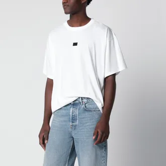 Maison Margiela T-shirt bianca in jersey di cotone