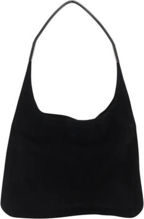 Gucci Pre-owned Shoulder Bags, female, Black, Size: ONE SIZE Pre-owned Suede Shoulder Bag