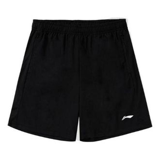 Li-Ning Logo Shorts Black AAPT697-1