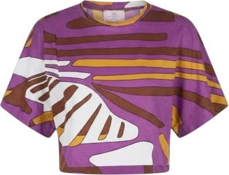Nenette T-shirt - Dames - T-shirts - Paars - S - Tops