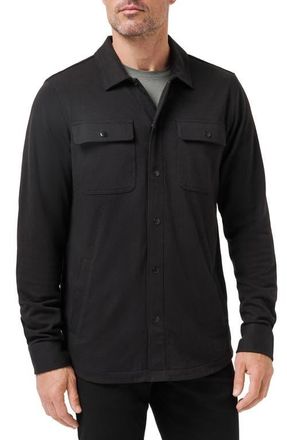 Travis Mathew You Pick Shirt Jacket in Black at Nordstrom, Size Xx-Large