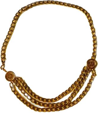 Chanel Pre-owned Belts, female, Yellow, Size: ONE SIZE Pre-owned Fabric belts