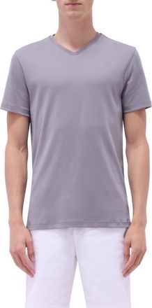 Bugatchi Holden Pima Cotton T-Shirt in Zinc at Nordstrom, Size Xx-Large
