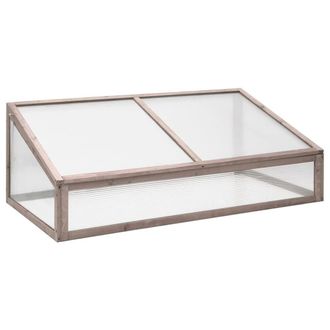 Berkfield Home Greenhouse Grey 110x58.5x39 cm Fir Wood