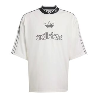 adidas Originals Adidas Originals, T-Shirts, male, White, Size: L Oversized Knit Jersey