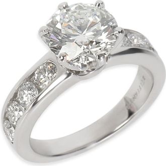 Tiffany & Co. Pre-Owned Tiffany & Co. 1.87 ct Round Brilliant Diamond Channel Set Engagement Ring