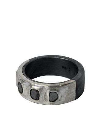 Parts Of Four Sistema black diamond sterling-silver ring