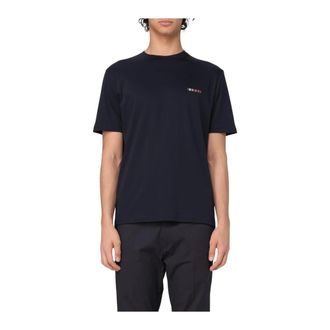 Paul Smith T-Shirts, male, Blue, XL, MultiStripe Detail Short Sleeve Crew Neck TShirt