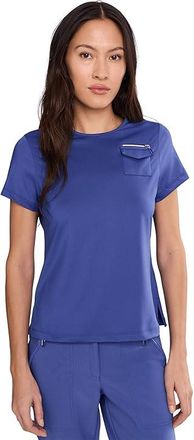 Jamie Sadock Sunsense Crew Neck T-Shirts Shirt Womens Clothing Slate Purple : 2XL, Polyester/Spandex