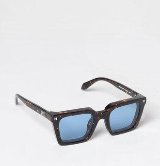 Off-white Occhiali da sole Reno rettangolari in acetato tartarugato