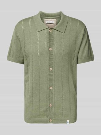 Colours & Sons Regular Fit Freizeithemd mit Leinen-Anteil in Gruen, Gr&ouml;&szlig;e XXL