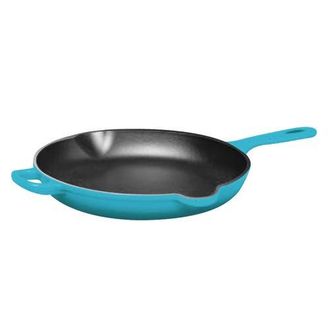 Chantal 10 inch Round Cast Iron Skillet in Sea Blue at Nordstrom
