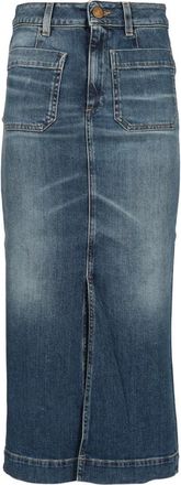 Seafarer Anne Denim Skirt - Dames - Spijkerrokken - Blauw - XS - Denim - Rokken