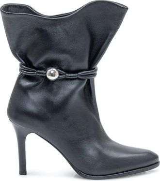 Isabel Marant Black Leather Ankle Boots
