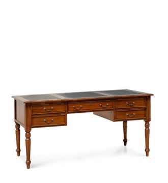 Moycor Escritorio de madera maciza marr&oacute;n anch. 160 cm