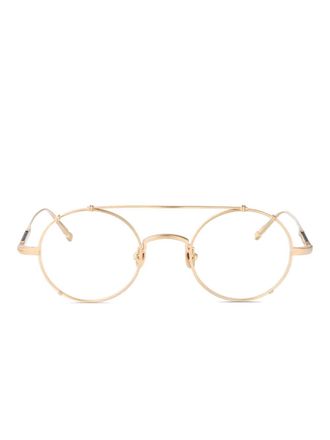 Matsuda round frame glasses - Gold