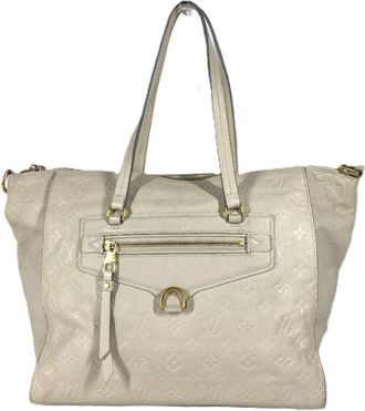 Louis Vuitton Neige White Monogram Empreinte Shoulder Bag Tote Bag (Pre-Owned)