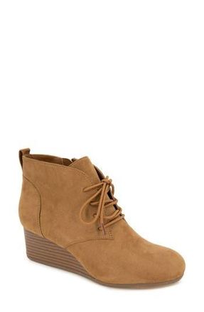 Kenneth Cole Reaction Deka Wedge Bootie in Desert Micro at Nordstrom Rack, Size 8.5