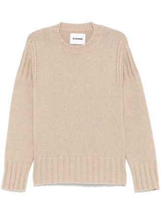 Jil Sander cashmere sweater - men - Cashmere - 48 - Neutrals