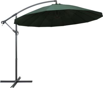 vidaXL Sombrilla Colgante Con Palo De Aluminio Verde 3 M Vidaxl