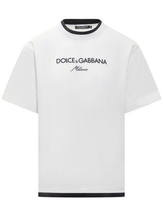 Dolce & Gabbana Dolce & Gabbana White T-Shirt With Logo