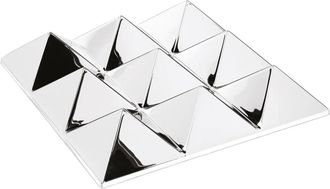 VERPAN Mirror Sculptures, 9 Pyramids, silber / verspiegelt