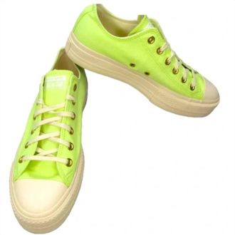 Converse Womens Low Running Tennis Shoe In Citron
