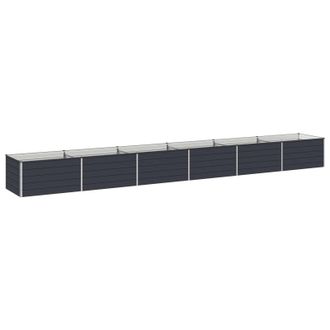vidaXL Cama De Jard&iacute;n Elevada Gris Antracita 600 X 80 X 55 Cm Vidaxl