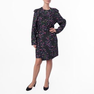 Burberry Womens Cherry-Print Mini Dress, Brand Size 12 ( US Size 10 )