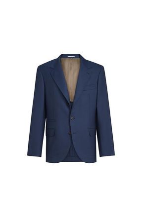 Brunello Cucinelli Houndstooth blazer in Navy Blue at Nordstrom, Size 52 It