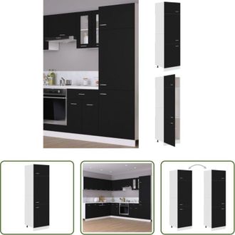 vidaXL vidaXL Armadio per frigo - Armadio per Frigo Lyon Nero 60x57x207 cm