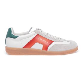 Santoni DBS Olympic Sneaker - male - Santoni - Sneakers - White - 10 1/2 UK - Shoes