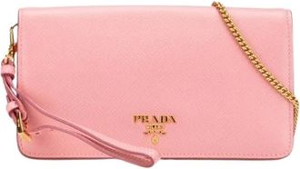 Prada Pre-owned Clutches, female, Pink, Size: ONE SIZE Pre-owned Vintage Clutch