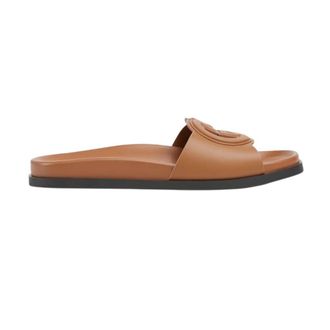 Gucci Sliders, female, Brown, Size: 5 US Stylish Sandals for Fashionable Feet
