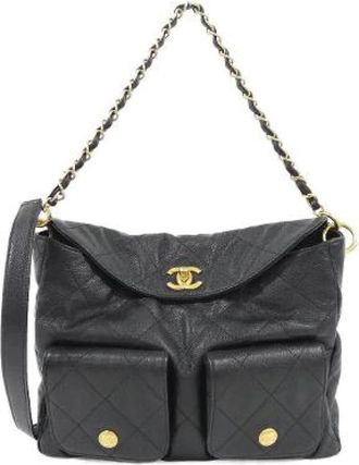Chanel Pre-owned Caviar Skin Schoudertas - Dames - Vintage Schoudertas - Zwart - ONE Size - Leer - Vintage