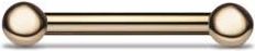 Maria Tash Barbell Nipple Ring in Yellow Gold /14 Gauge at Nordstrom, Size 8 Mm