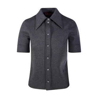Gucci Dames, Blouses & Shirts, Grijs, Maat: XS Jersey