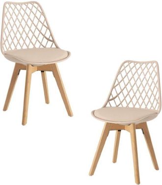 Regalos Miguel Packs Sillas Comedor - Pack 2 Sillas Mima - Beige Tapioca