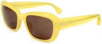 Linda Farrow DRIES VAN NOTEN DVN73 C2 Womens Sunglasses Yellow Size 54