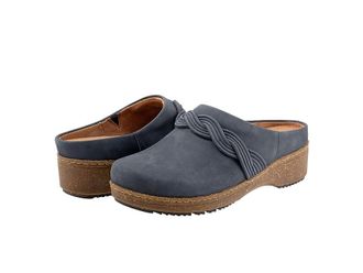 Softwalk Arvada Twist Womens Shoes Navy Nubuck : 12 WW (EE)