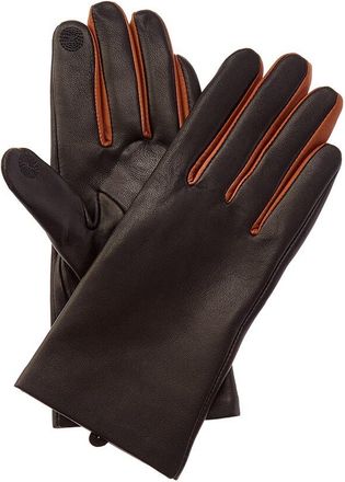 Bruno Magli 2-Tone Cashmere-Lined Leather Gloves