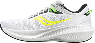 Saucony Womens Triumph 21, White/Slime, 10 UK