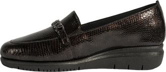 Desa Woman Leather Slip-Ons - Textile Lining, Round Toe, Flat Heel | Brown - 39