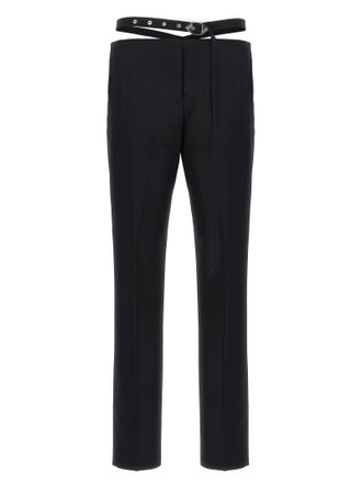 The Attico Black Virgin Wool Dress Womens Pants